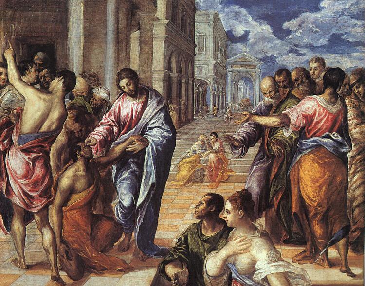 The Miracle of Christ Healing the Blind, El Greco